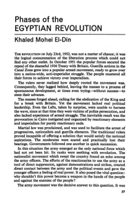 Phases of the Egyptian revolution
