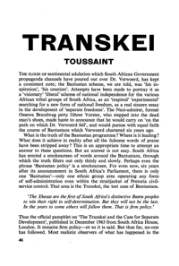 Transkei: Toussaint