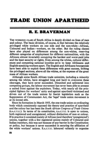 Trade union apartheid
