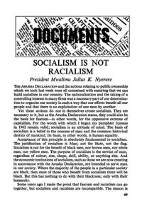 Socialism is not racialism