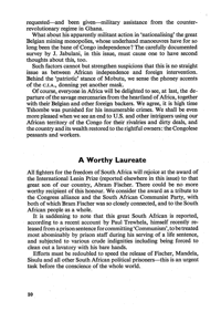 Editorial notes: A worthy Laureate