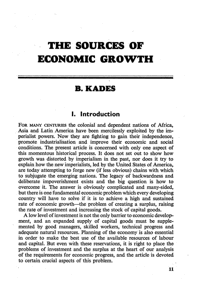 The sources of economic growth