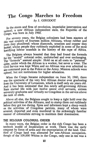 The Congo marches to freedom