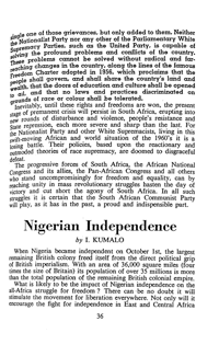 Nigerian independence
