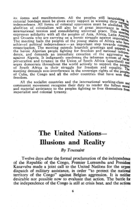 The United Nations: illusions and reality