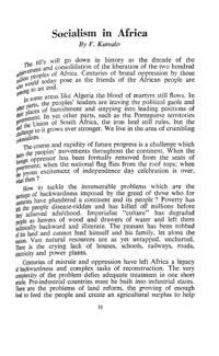 Socialism in Africa