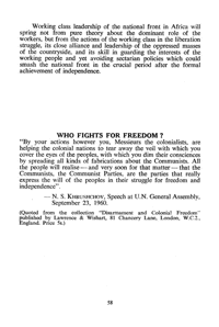 Who fights for freedom?