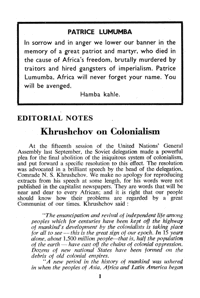 Obituary:Patrice Lumumba