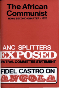 The African Communist No 65, Second Quarter 1976