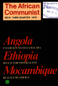 The African Communist No 74, Third Quarter 1978