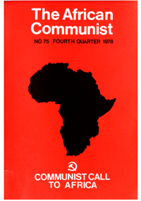 The African Communist No 75, Fourth Quarter 1978
