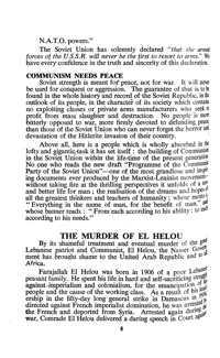 Editorial notes: The murder of El Helou