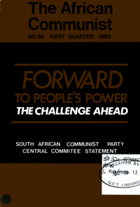 The African Communist No 80, First Quarter 1980