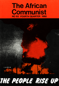 The African Communist No 83, Fourth Quarter 1980
