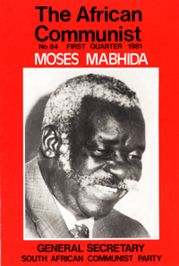 The African Communist No 84, First Quarter 1981
