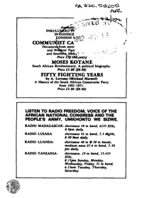 The African Communist No 87, Fourth Quarter 1981