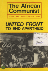 The African Communist No 97, Second Quarter 1984