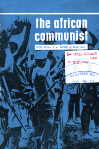 The African Communist Volume 2 Number 3 April-June1963