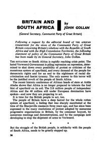Britain and South Africa