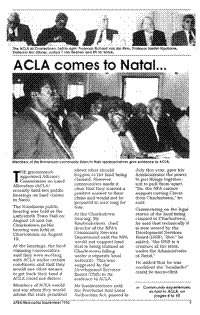 ACLA comes to Natal