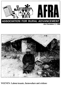 Afra Newsletter Number 1 1988