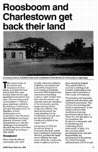 Roosboom and Charlestown get back their land