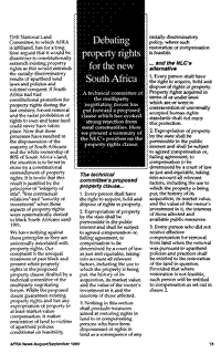 Debating property rights for the new South Africa