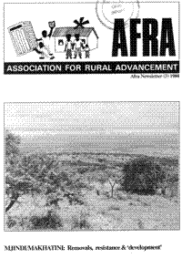 Afra Newsletter Number 3 1988
