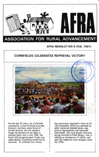 Afra Newsletter Number 9 February 1991