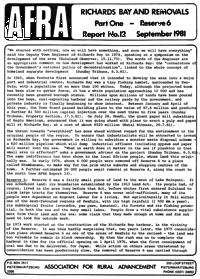 Richards Bay and removals: Part one - September 1981