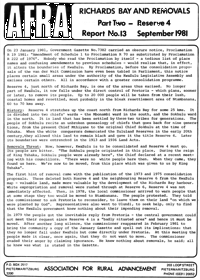 Afra Report Number 13 September 1981