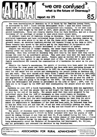Afra Report Number 25 1985