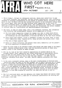 Afra Factsheet Number 2 July 1980