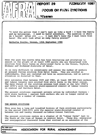 Afra Report Number 29 February 1987