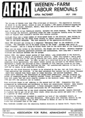 Afra Factsheet Number 3 July 1980