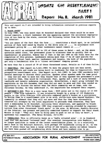 Update on resettlement: Part 1