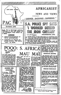 Africanist News and Views November 1972