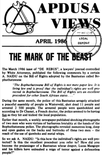 The mark of the beast