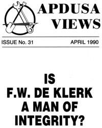 Is F.W. de Klerk a man of integrity?