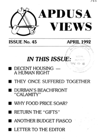 Apdusa Views April 1992