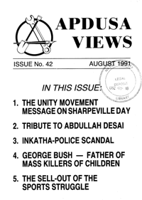 Apdusa Views August 1991