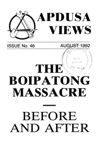 Apdusa Views August 1992