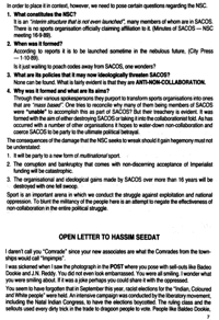 Open letter to Hassim Seedat