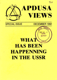 Apdusa Views Special issue December 1992