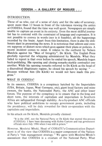 CODESA - a gallery of rogues...
