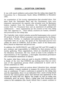CODESA - deception continued