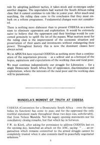 Mandelas moment of truth at CODESA