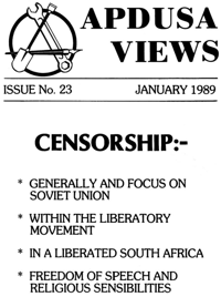 Apdusa Views January 1989