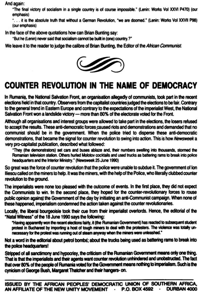 Counter revolution in the name of democracy