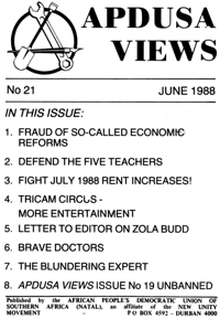Apdusa Views June 1988